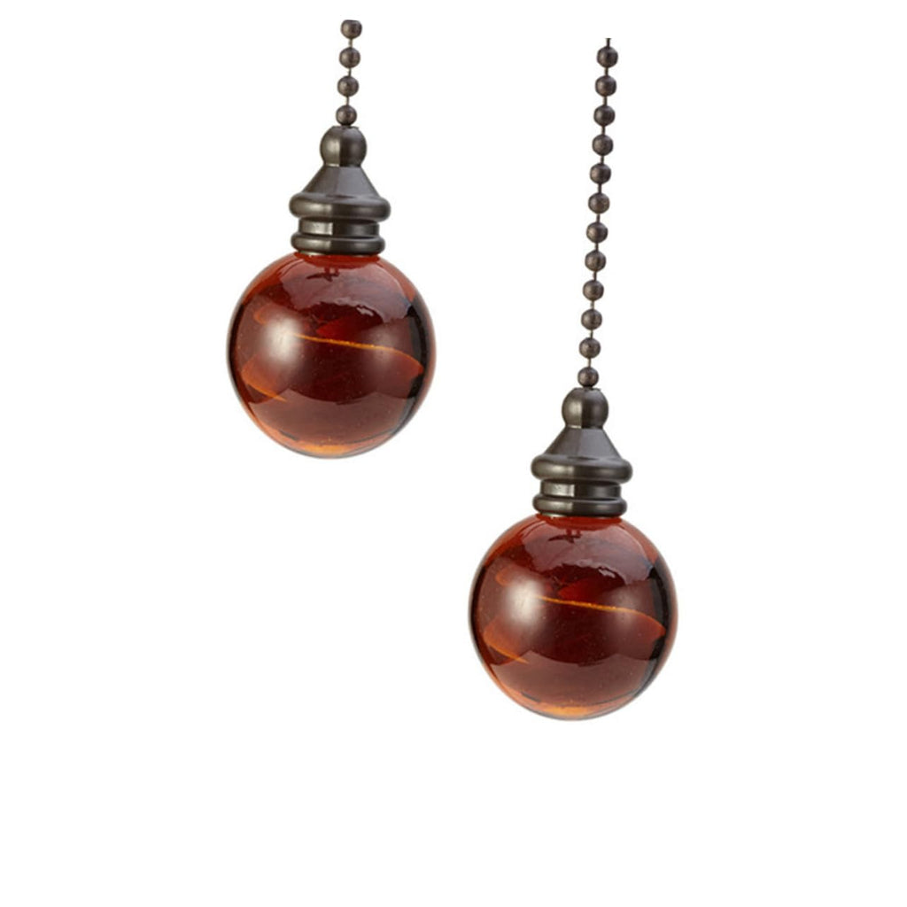 Glass Ball Chain Pendant Ornament 2 Pcs J475764