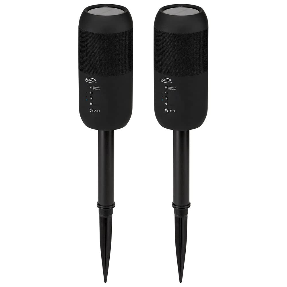 Black Waterproof Indoor and Outdoor Speakers, 2 Count Q141