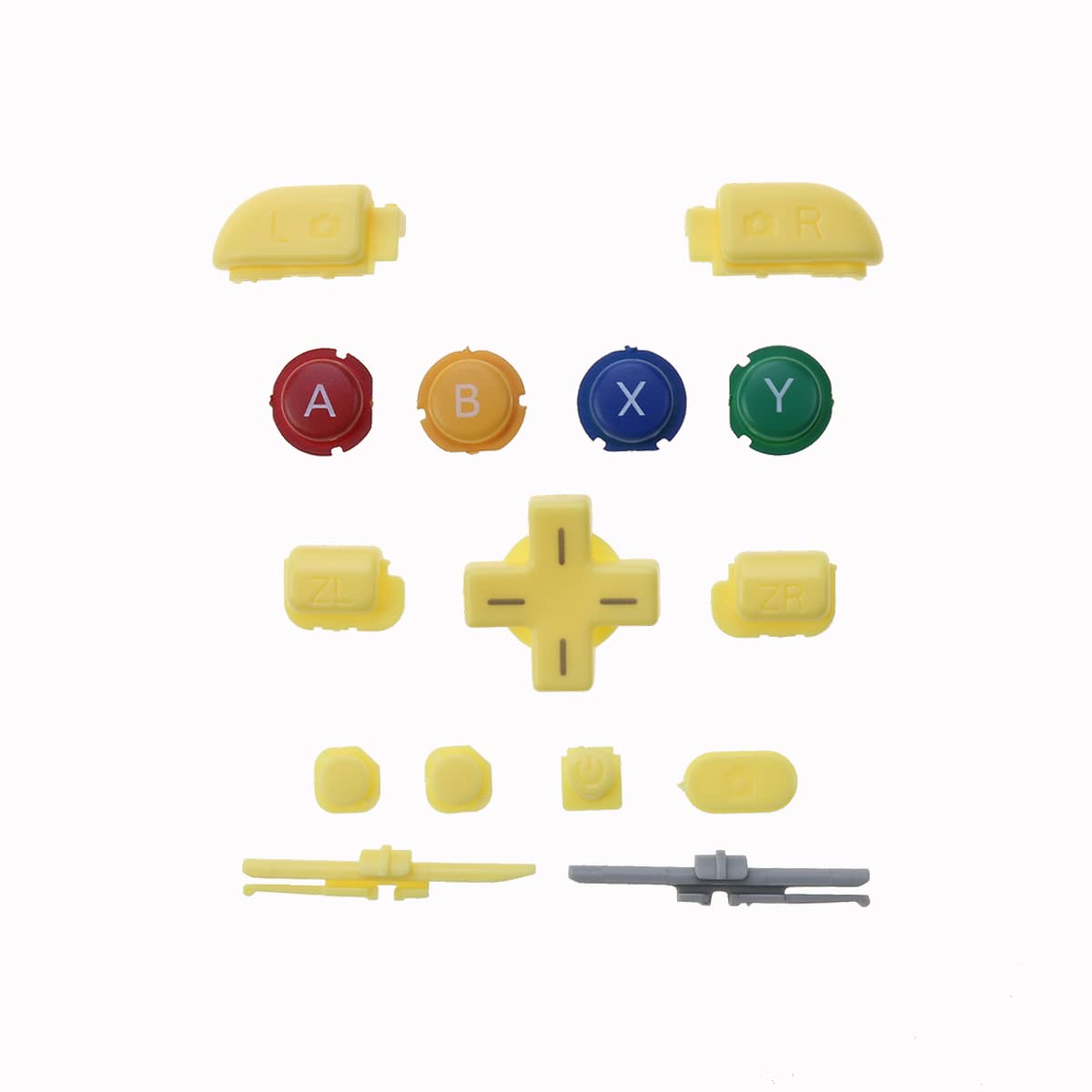 15 in 1 ABXY Button LR ZL ZR Home Buttons Replacement (Yellow) T5763