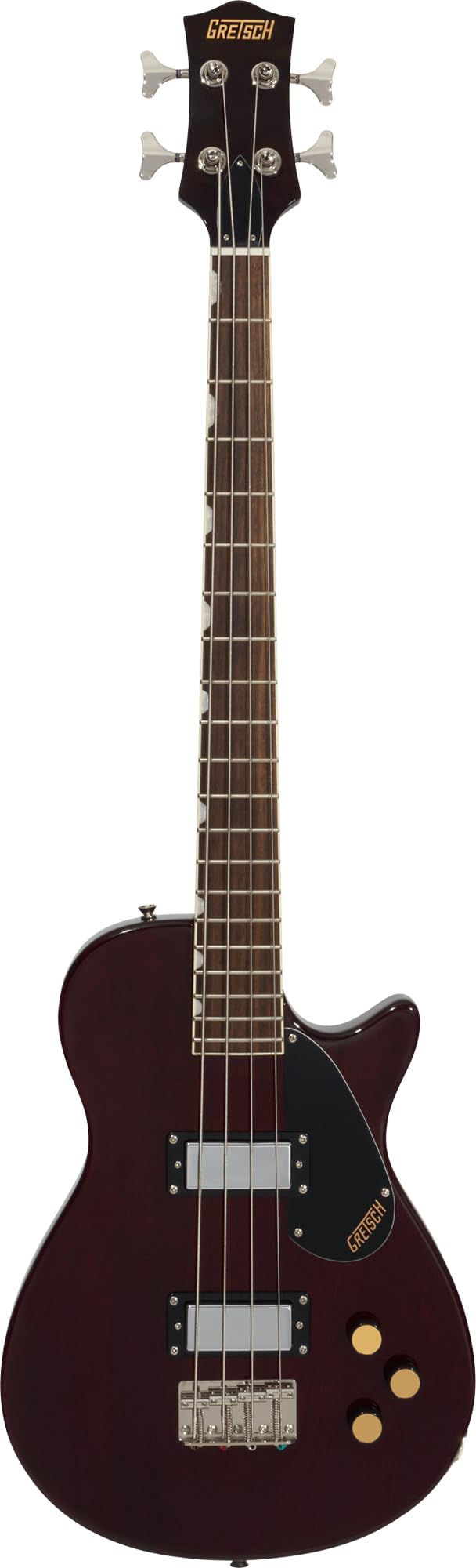 Walnut Stain Short-Scale Electric Bass Guitar W124