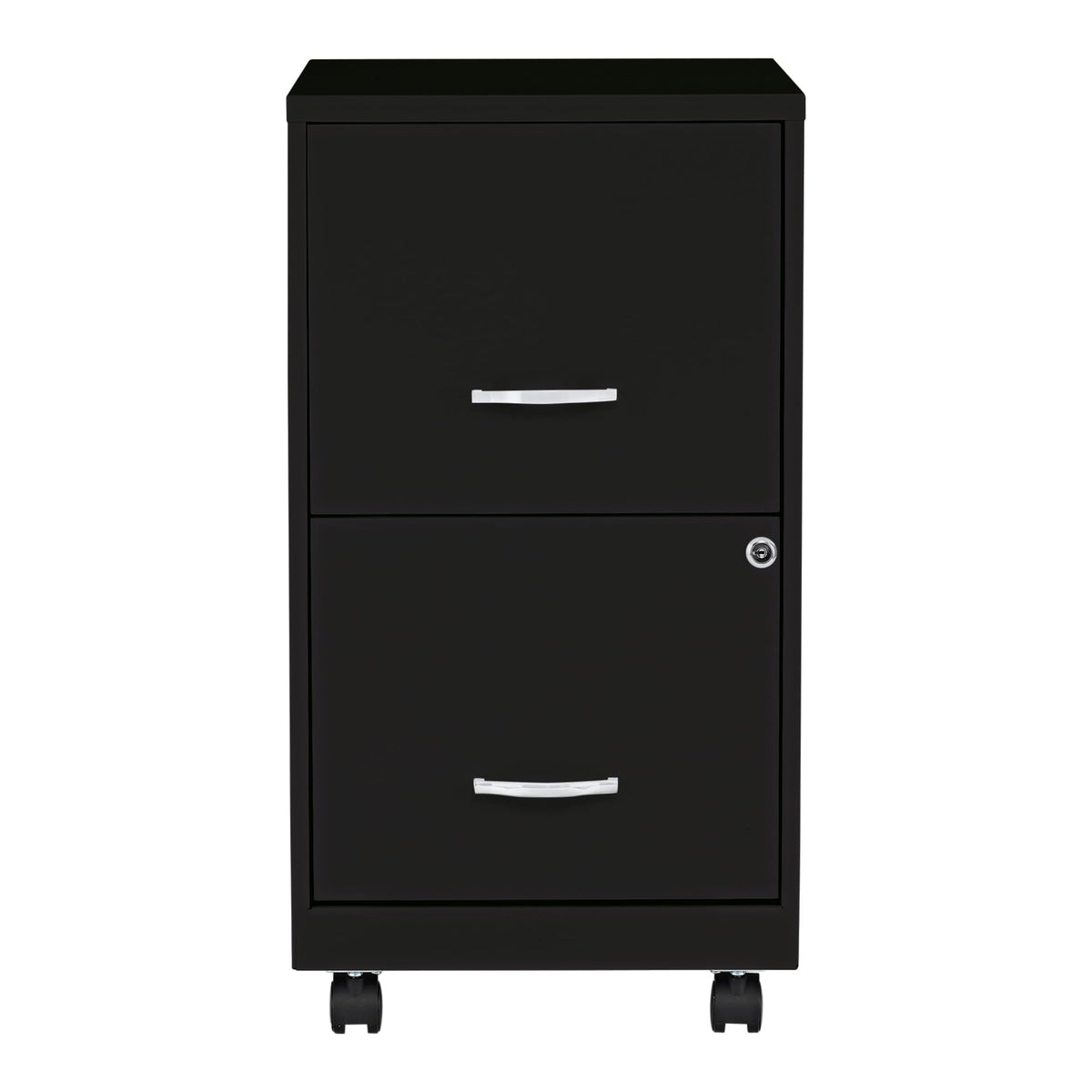 2-Drawer Mobile File Cabinet, Black W86645