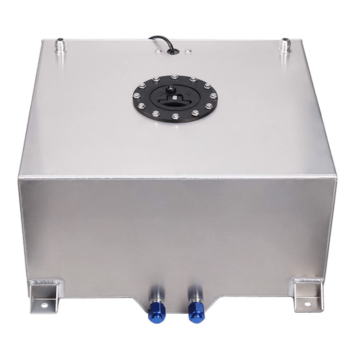5 Gallon 20L Polished Aluminum Fuel Cell Tank with Cap and Level Sender L417