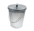 4 Gallon Galvanized Steel Trash Can with Lid C7715