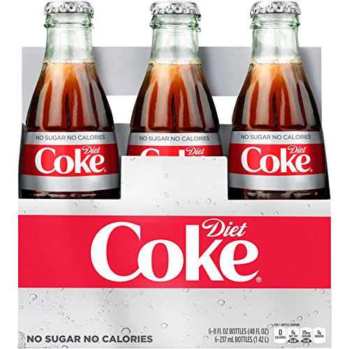 Diet Coke Glass Bottles 4(6 Packs) F470502