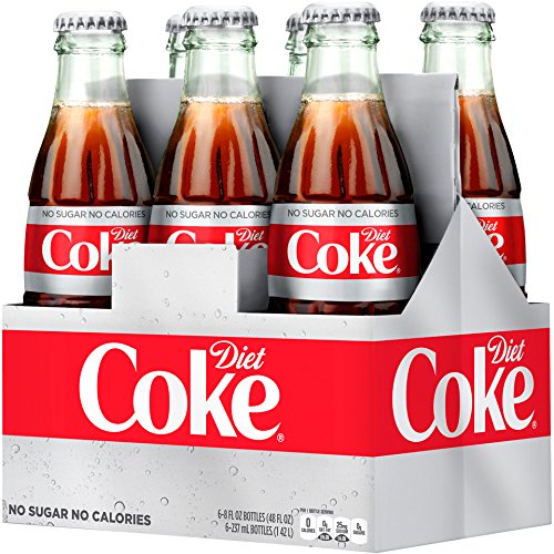 Diet Coke Glass Bottles 4(6 Packs) F470502