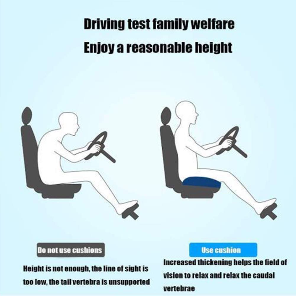 Black Breathable Mesh Car Booster Seat Cushion Z33640