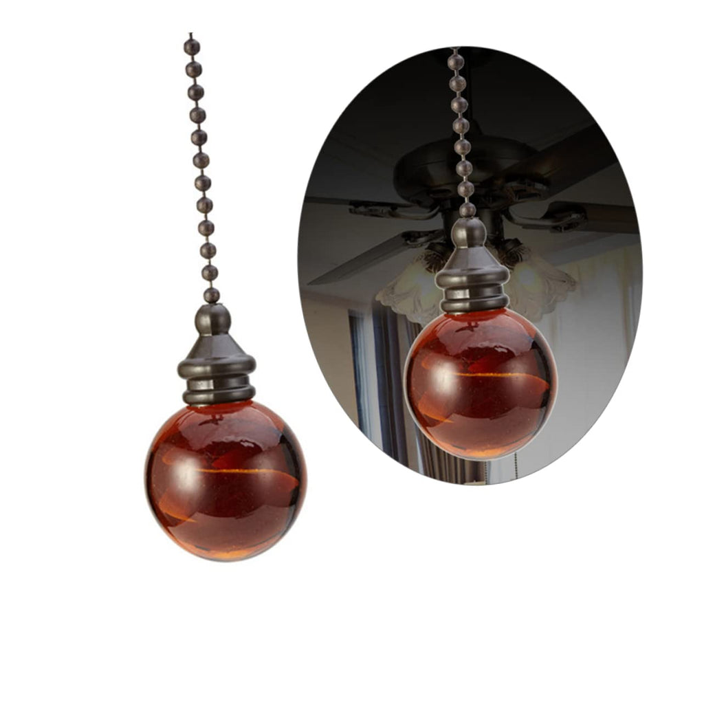 Glass Ball Chain Pendant Ornament 2 Pcs J475764