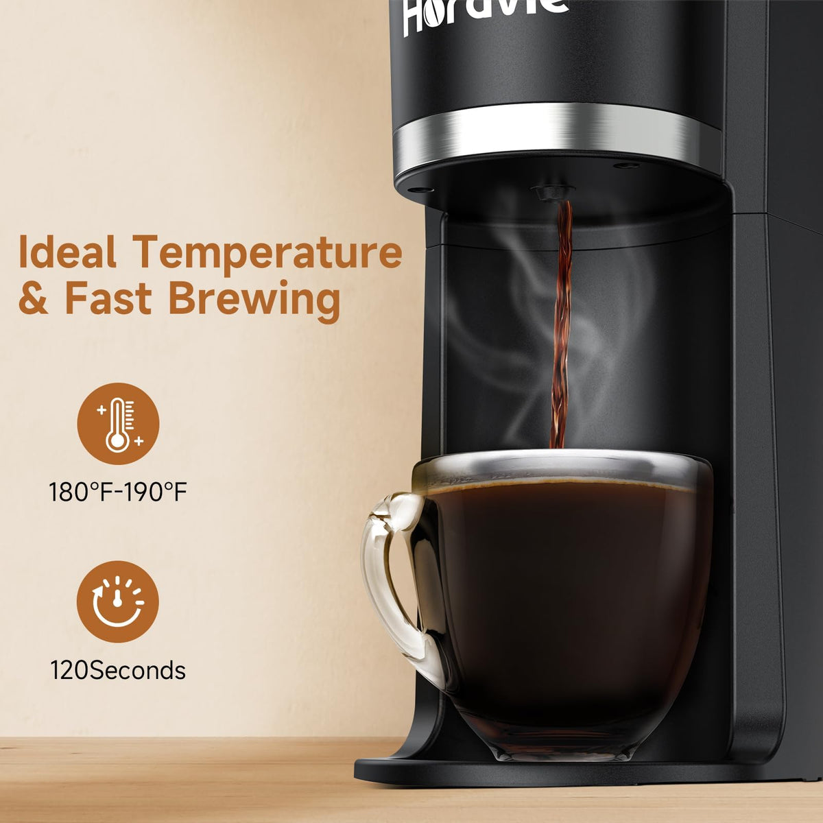 Single Serve Coffee Maker for K-Cup & Grounds K462083