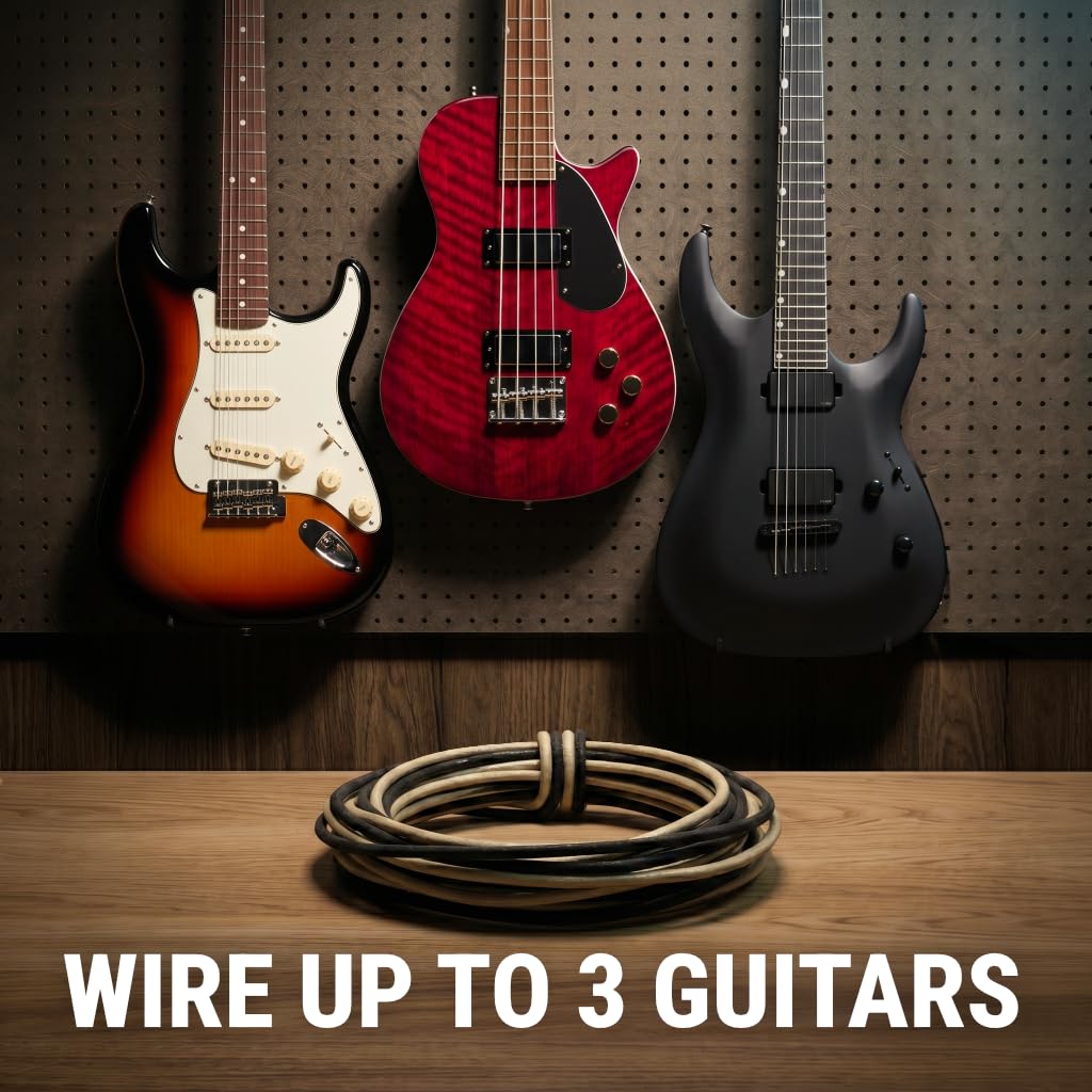 Cloth Wire for Electric Guitar, 22awg Pre-tinned Stranded Copper Wire W180