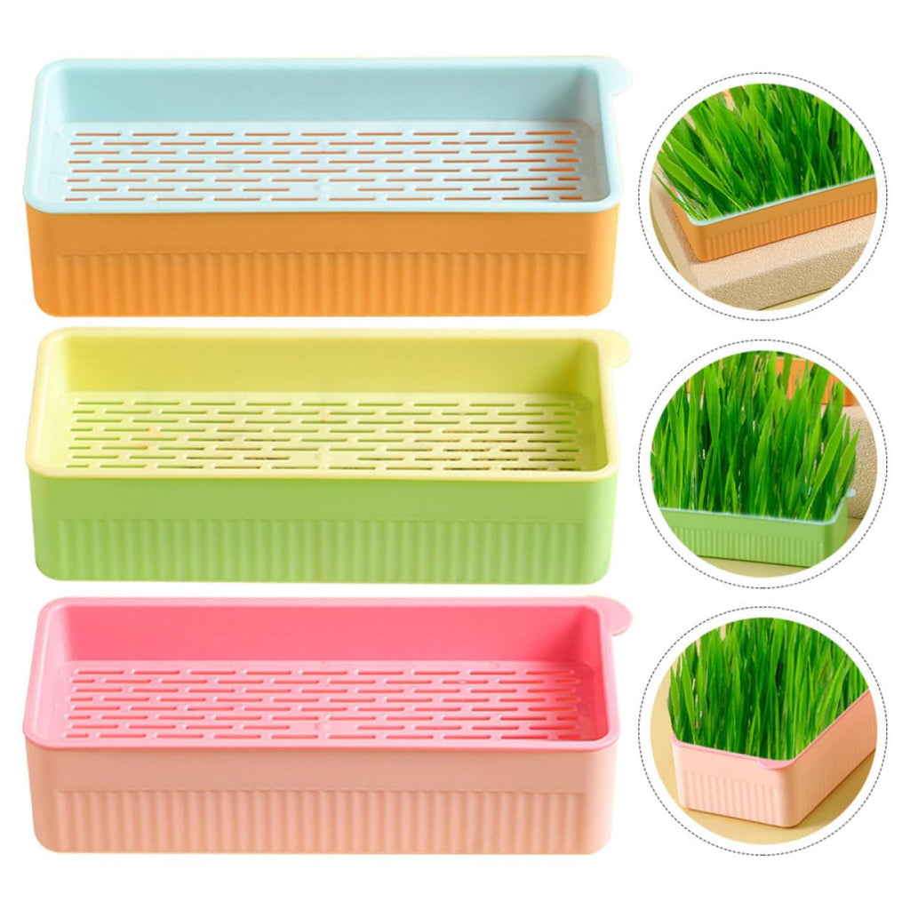 Cat Grass Planter Box Plastic 3 Pack J397735