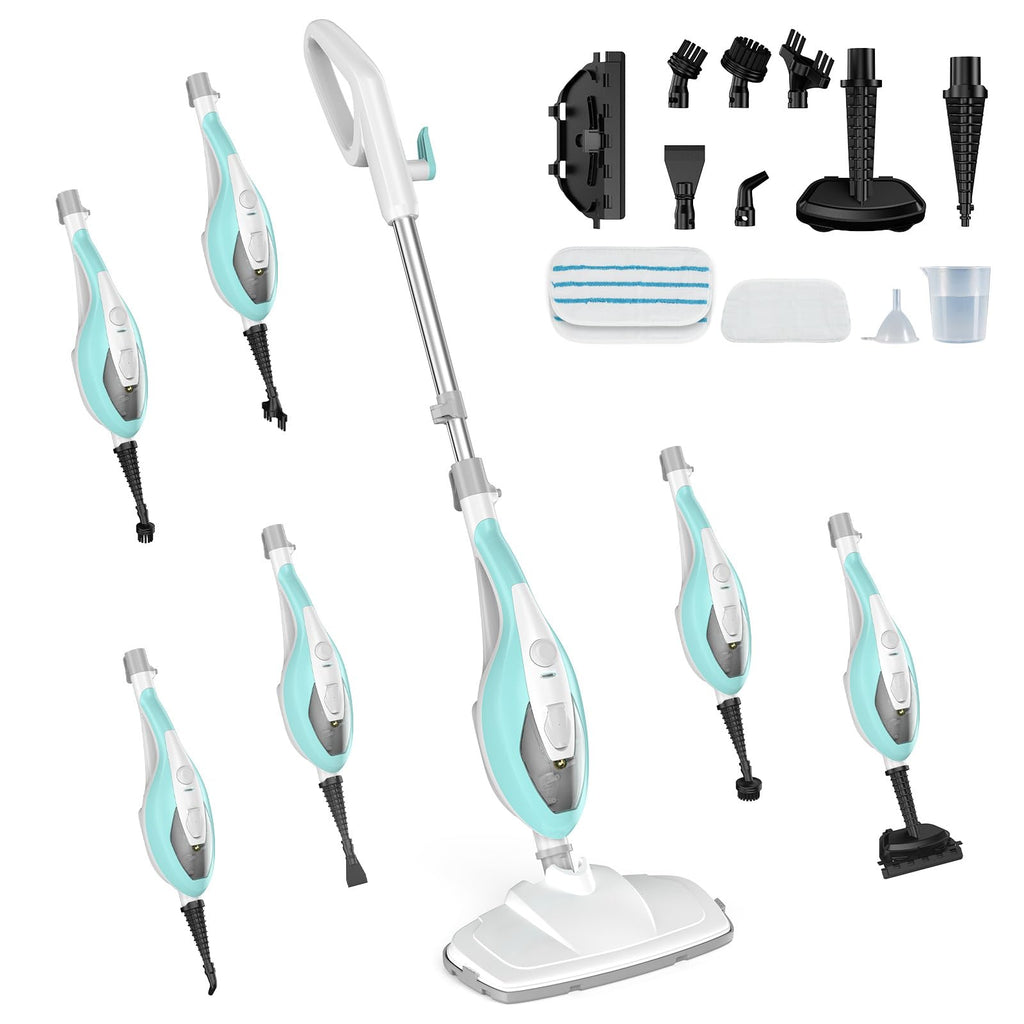 1550W Detachable Handheld Steam Mop with 2 Reusable Pads N83267