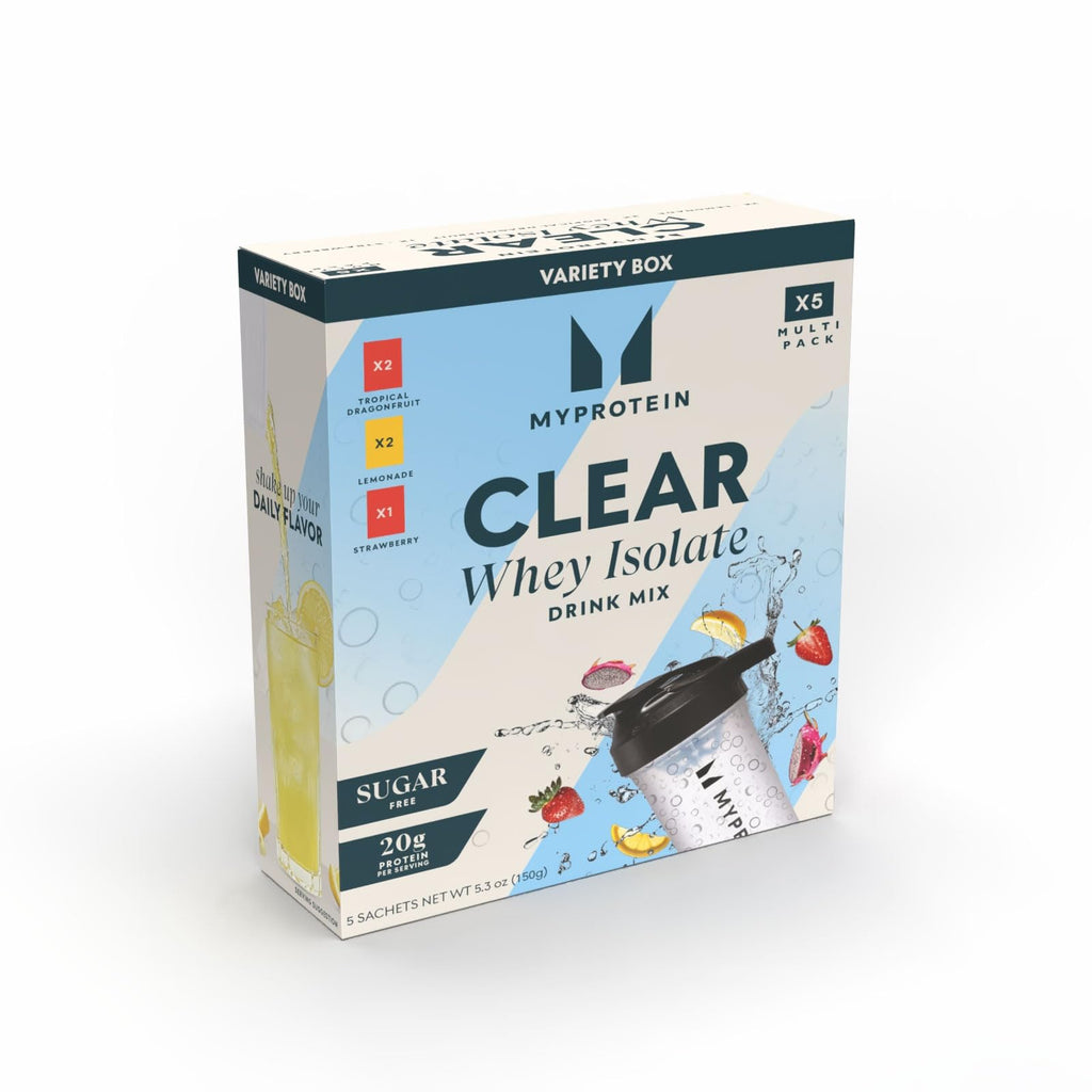 Clear Whey Isolate Protein Powder Drink Mix 5 Count Variety Pack J33365