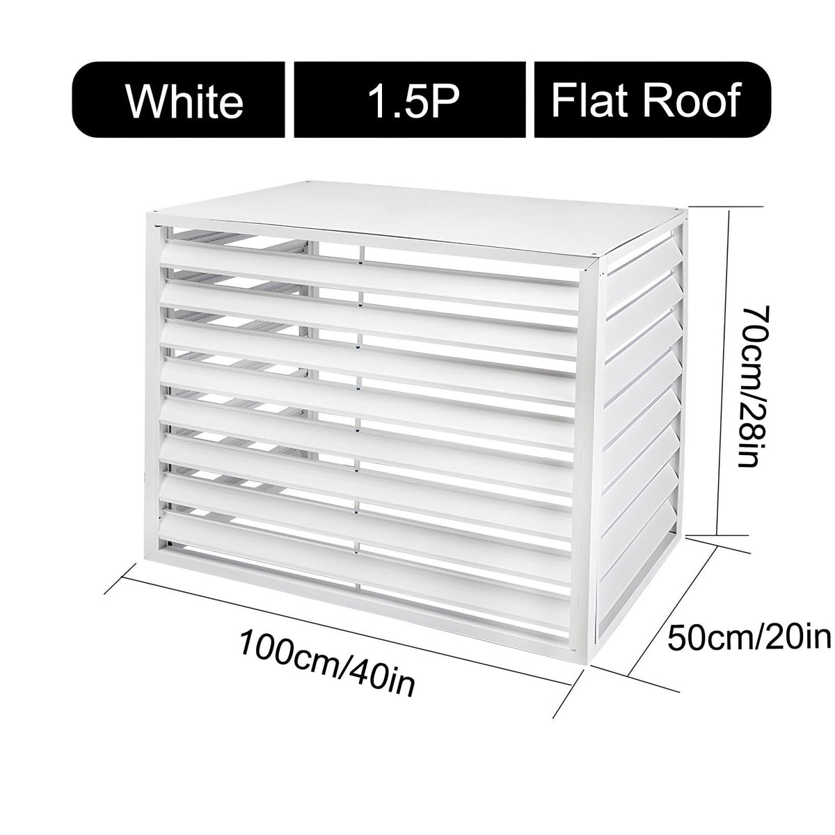 Aluminum Mini-Split Condenser Cover T190843