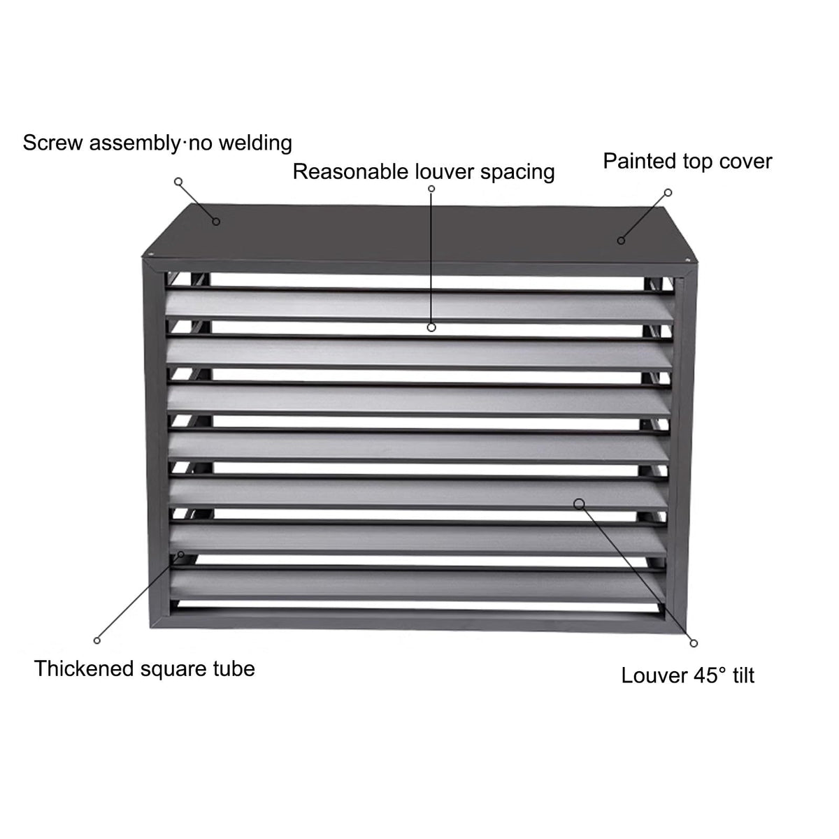 Aluminum Mini-Split Condenser Cover T190843