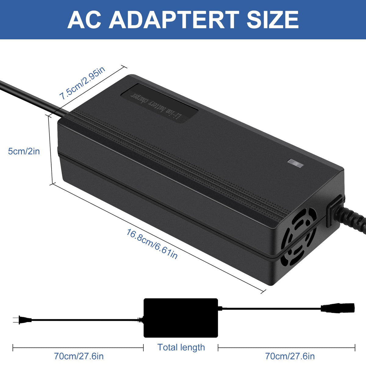 54.6V 3A Battery Charger 7 Plugs S517