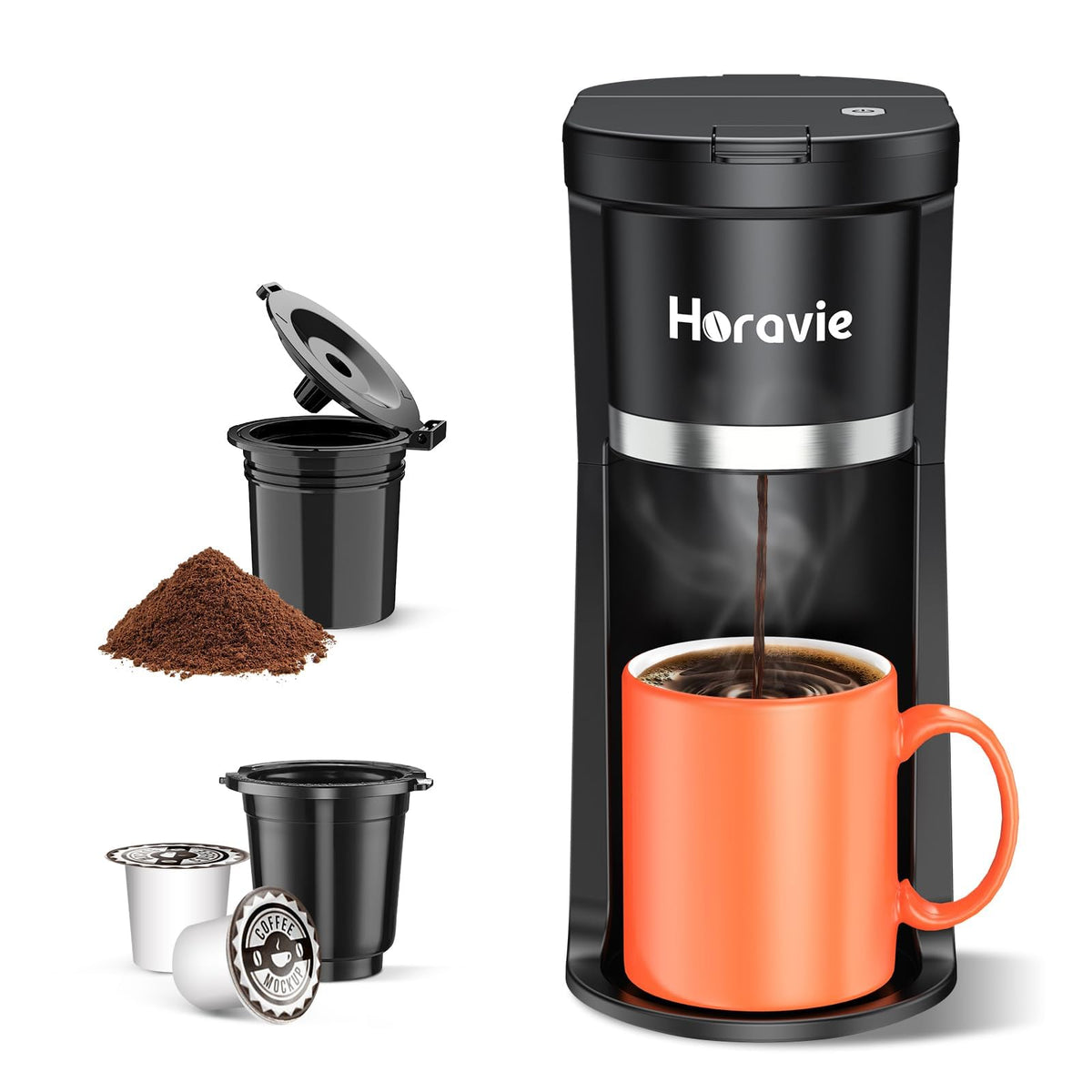 Single Serve Coffee Maker for K-Cup & Grounds K462083