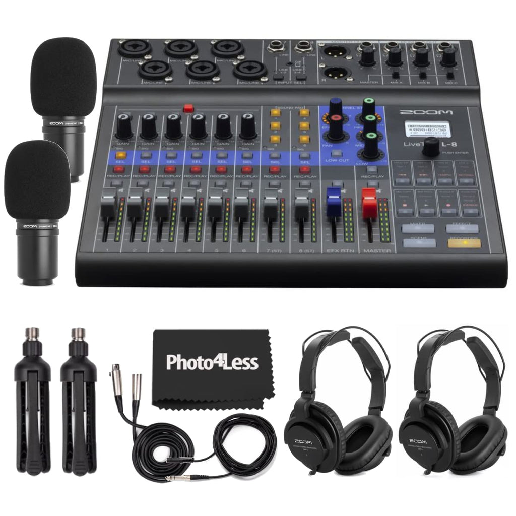 Portable 8-Channel Digital Mixer and Multitrack Recorder R2977