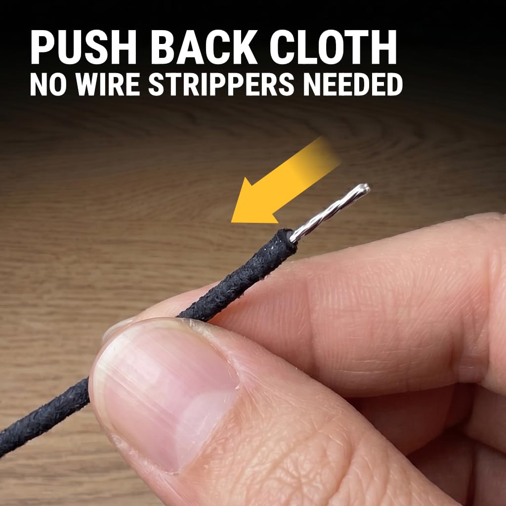 Cloth Wire for Electric Guitar, 22awg Pre-tinned Stranded Copper Wire W180