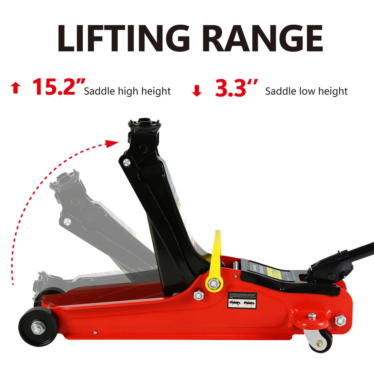 2 Ton Low Profile Heavy Duty Steel Floor Jack O63220