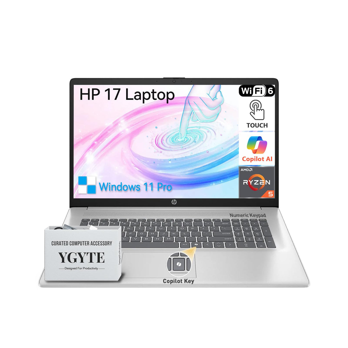 17.3" Touchscreen Laptop, Ryzen 5, 32GB RAM 1TB SSD O710085