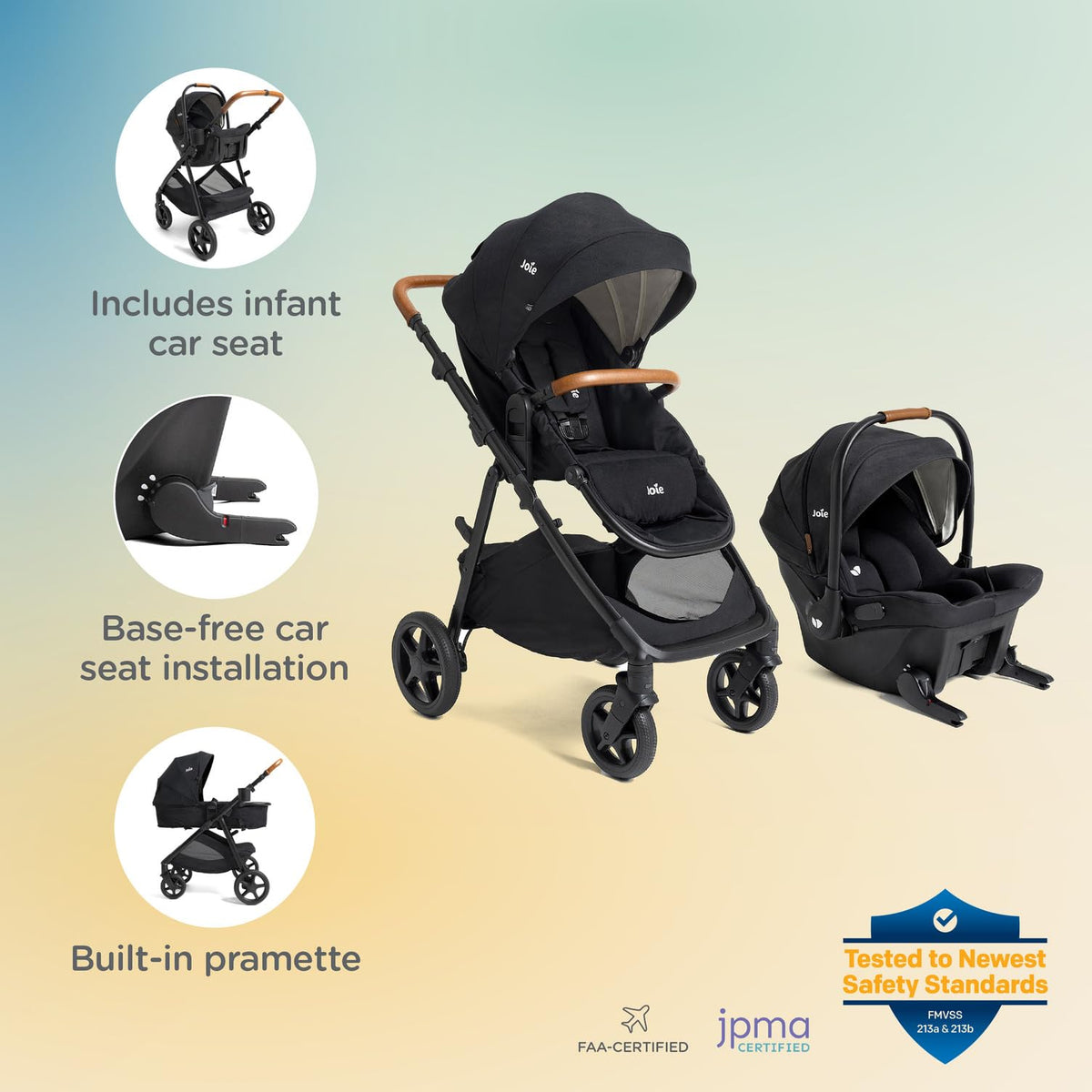 4-in-1 Stroller & Car Seat Travel System Z3775