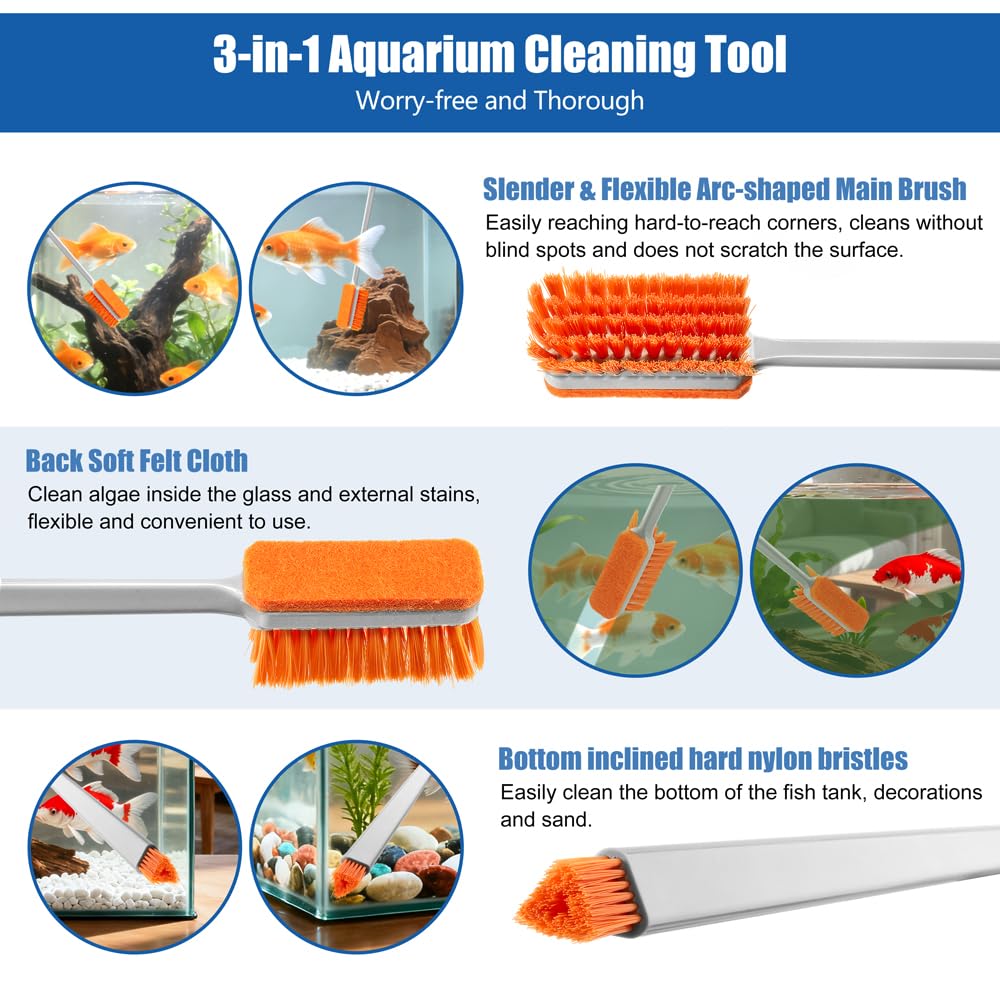 Small Glass Aquarium Algae Scraper T837378