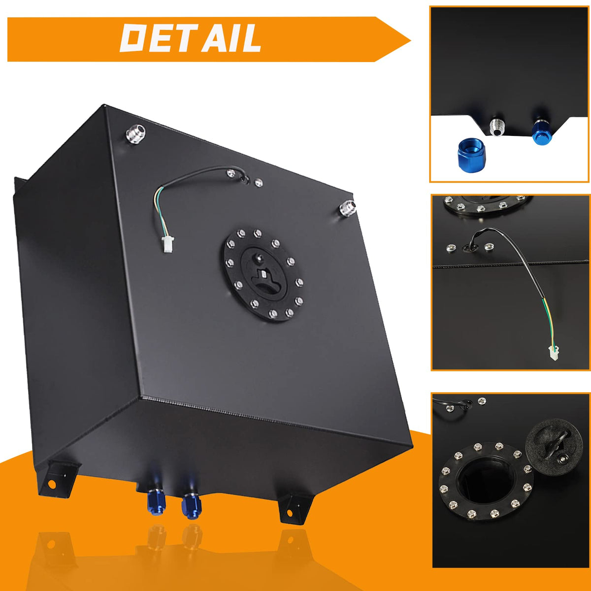5 Gallon 20L Fuel Cell Tank with Cap and Level Sender S4995