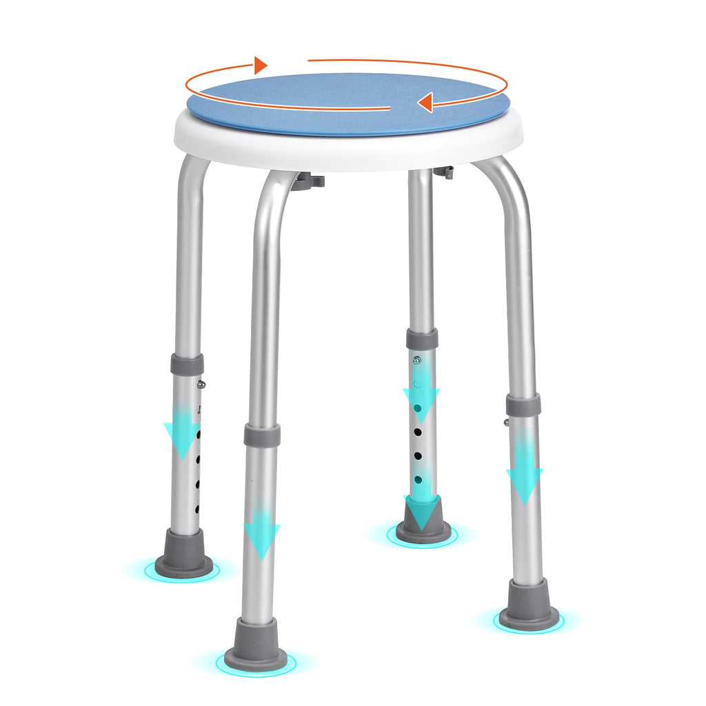 Adjustable Non-Slip Shower Chair 300 lbs Capacity A82140