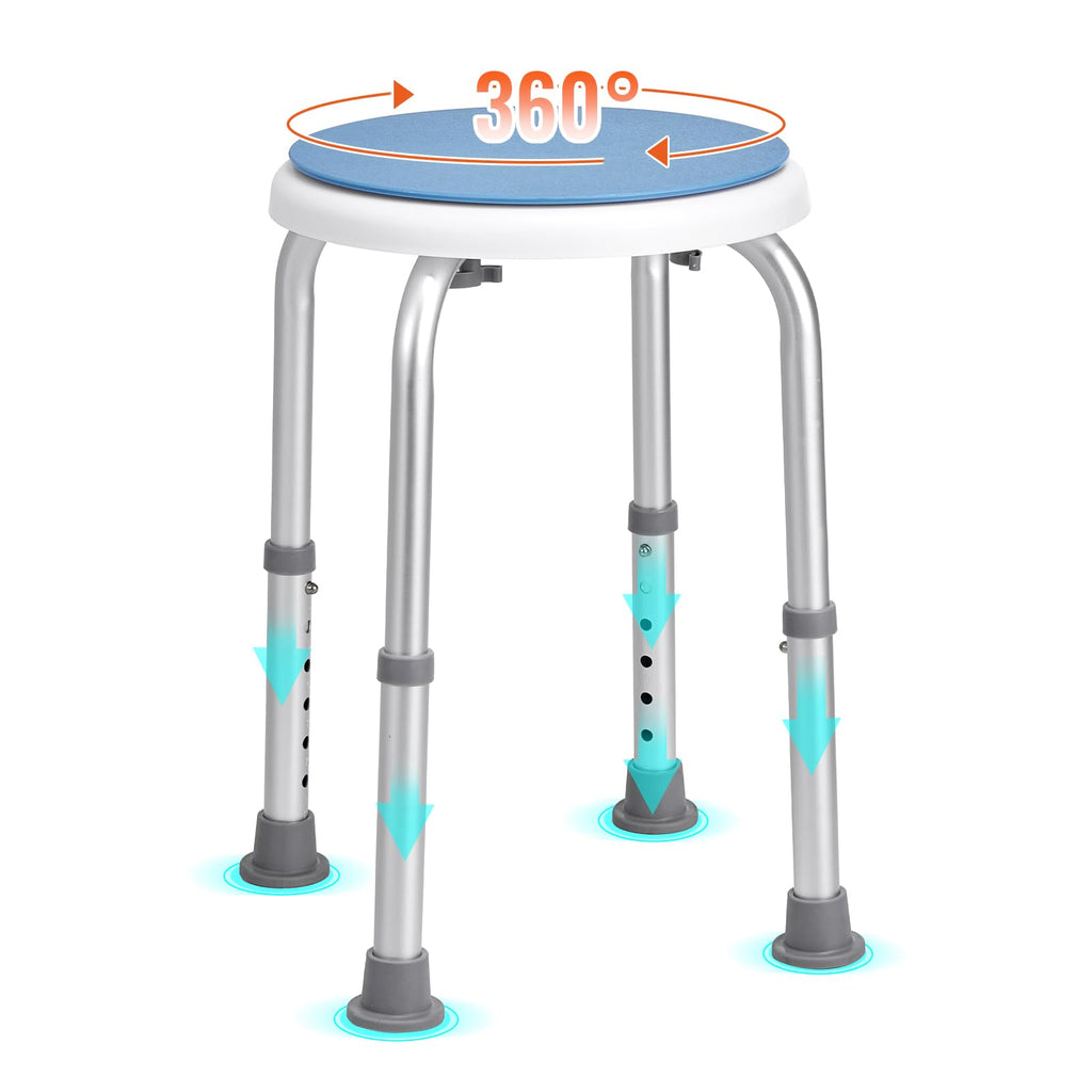 Adjustable Non-Slip Shower Chair 300 lbs Capacity A82140