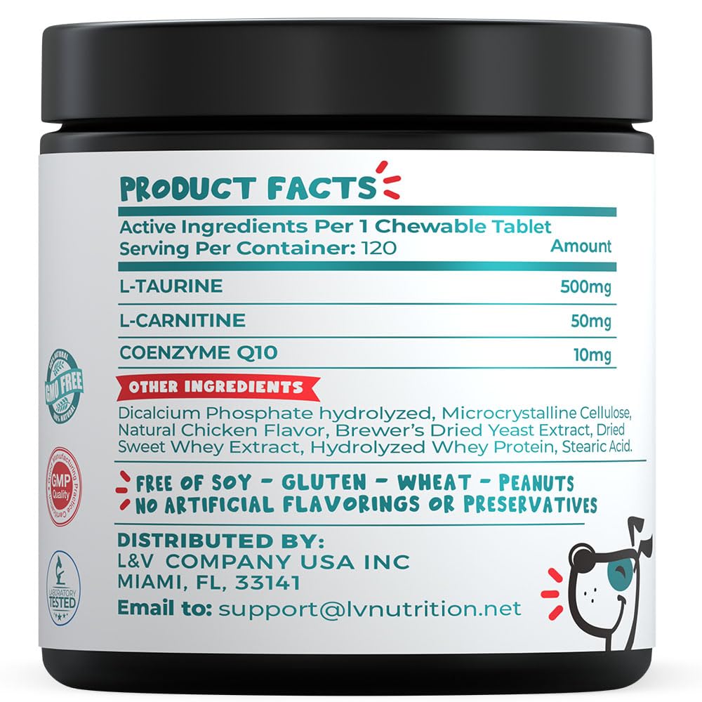 Taurine 500 mg for Dogs K99093