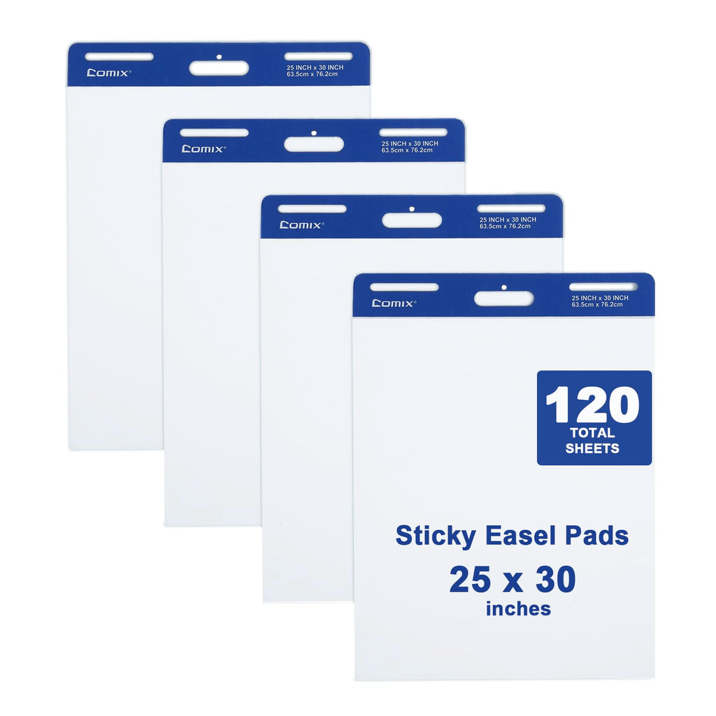 25 x 30 Inch Flip Chart Pad, 30 Sheets, 4 Pads Q511233