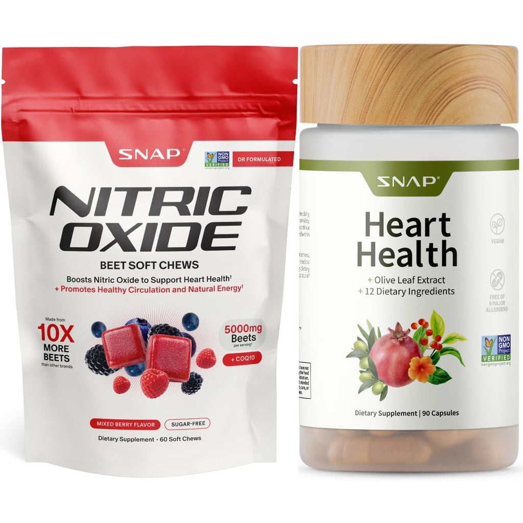 Nitric Oxide Beets Soft Chews + Heart Health Capsules D278