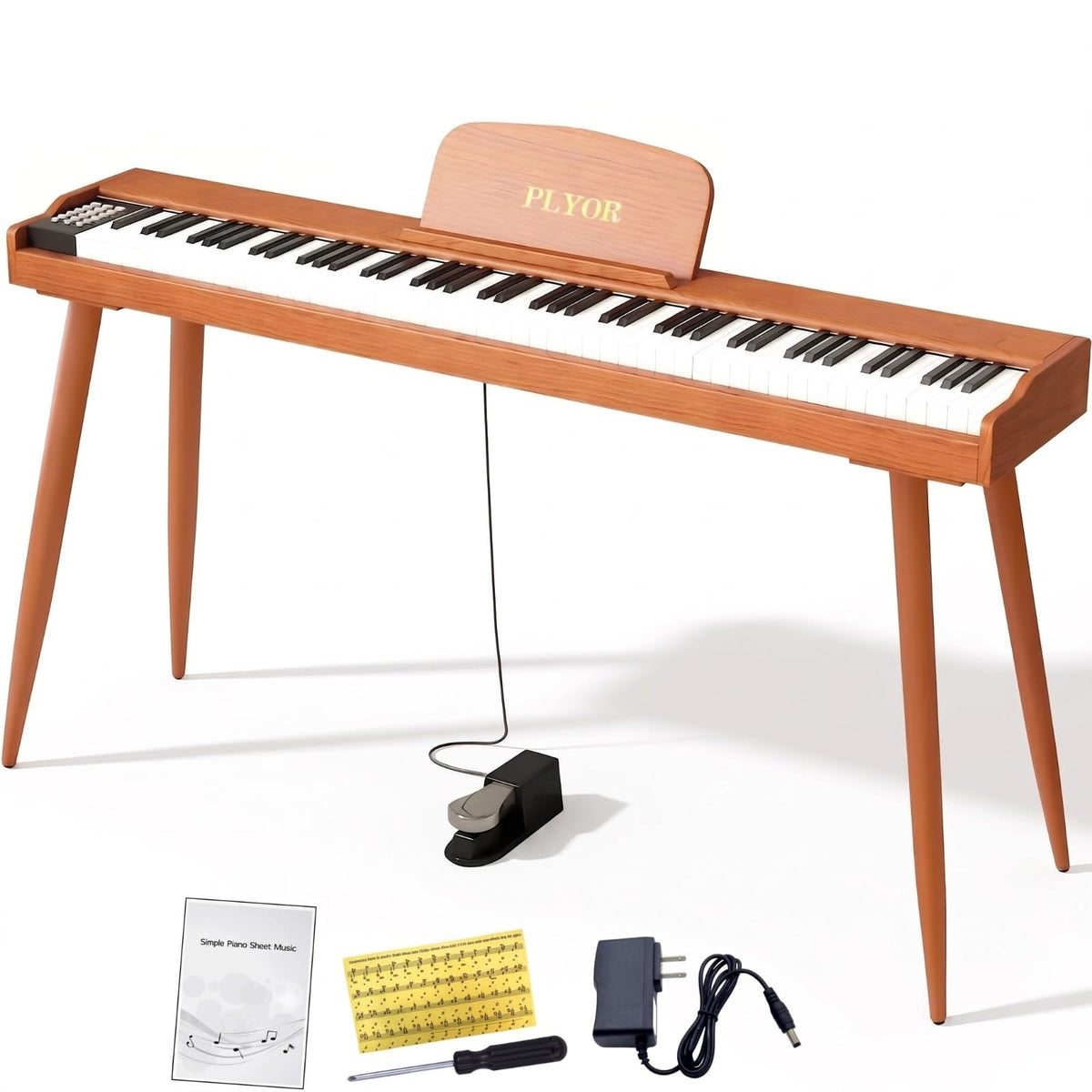 88 Key Semi Weighted Full-Size Electric Piano Keyboard N79445