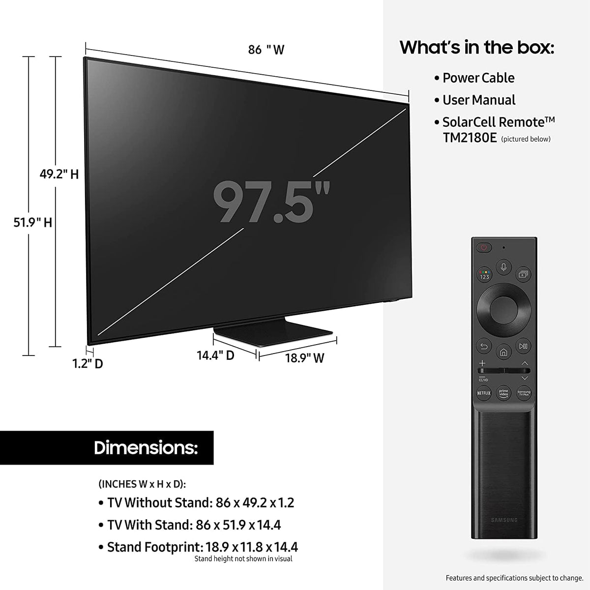 98-Inch 4K UHD Smart TV W816676