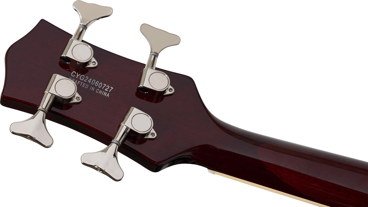 Walnut Stain Short-Scale Electric Bass Guitar W124