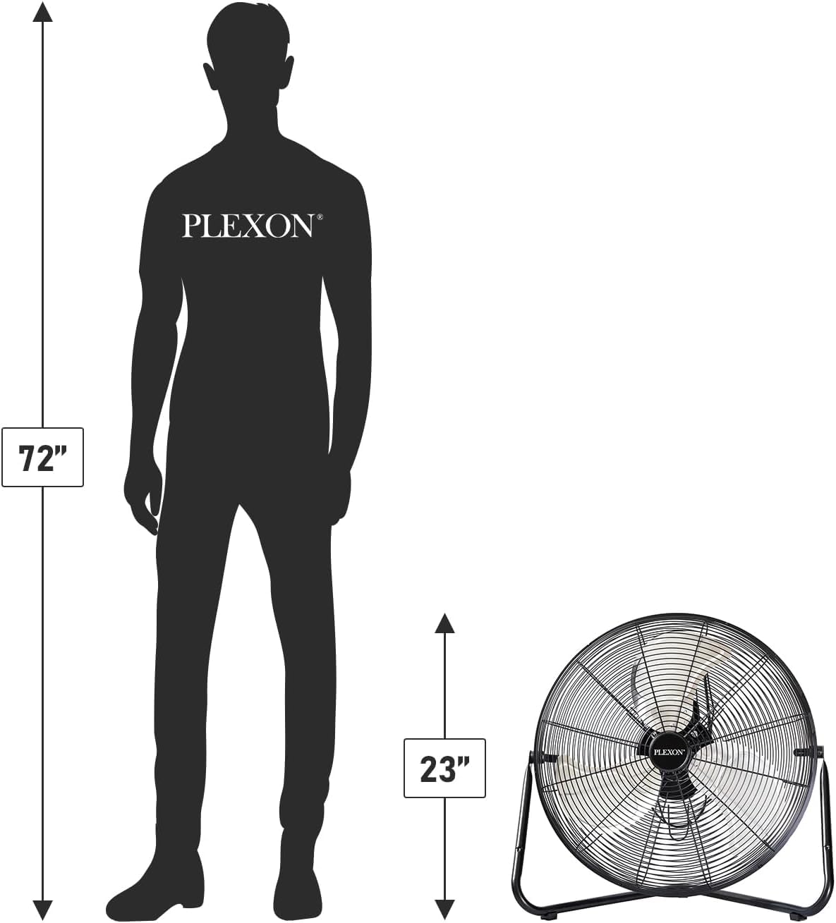20" High Velocity Floor Fan 2 Pack S689