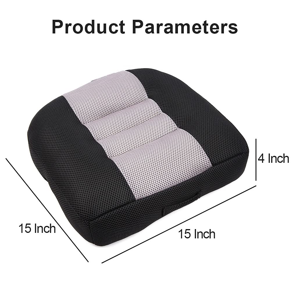 Black Breathable Mesh Car Booster Seat Cushion Z33640