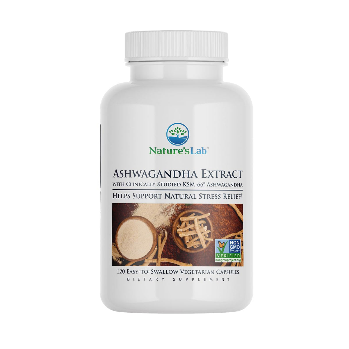 Extra Strength Organic Ashwagandha Root Extract 120 Ct A410