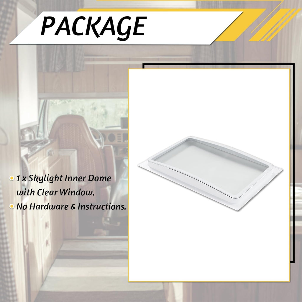 24" Shatterproof Clear RV Skylight Dome Cover A843