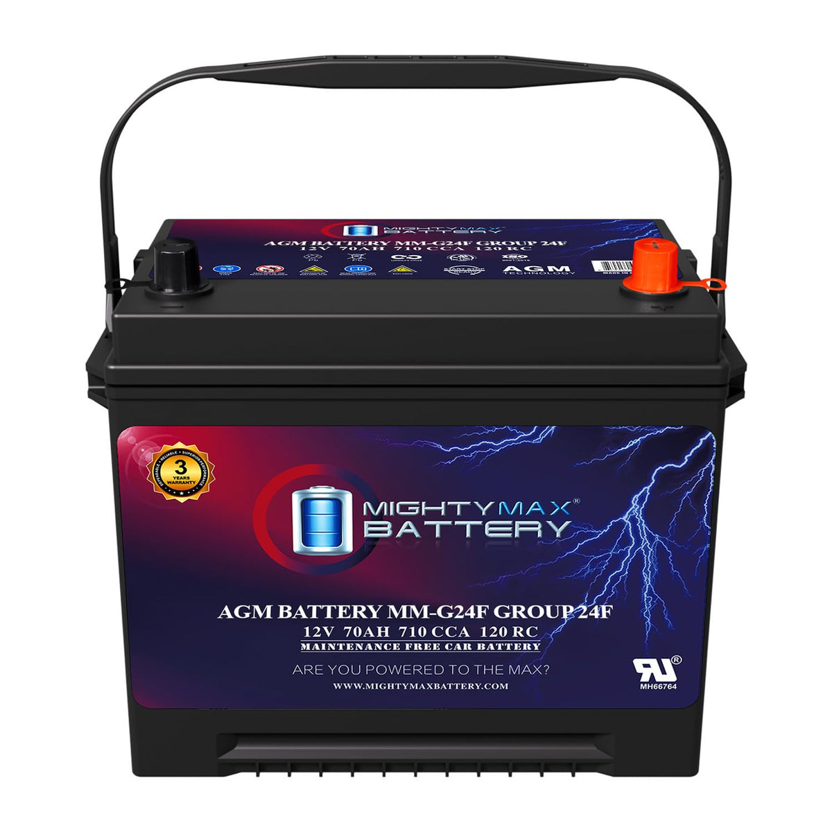 12V 70Ah AGM Replacement Battery B304