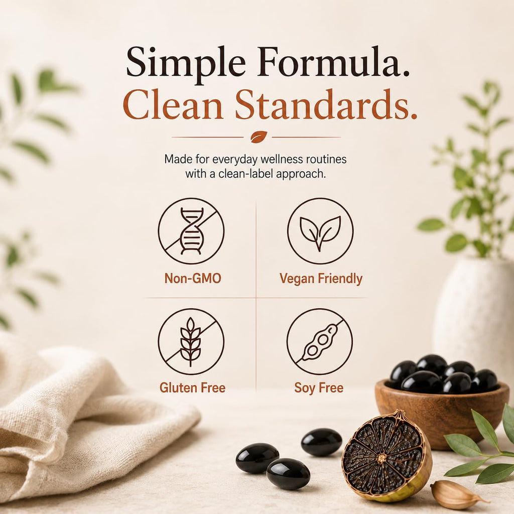 Black Garlic Extract Capsules 300 Softgels K867011