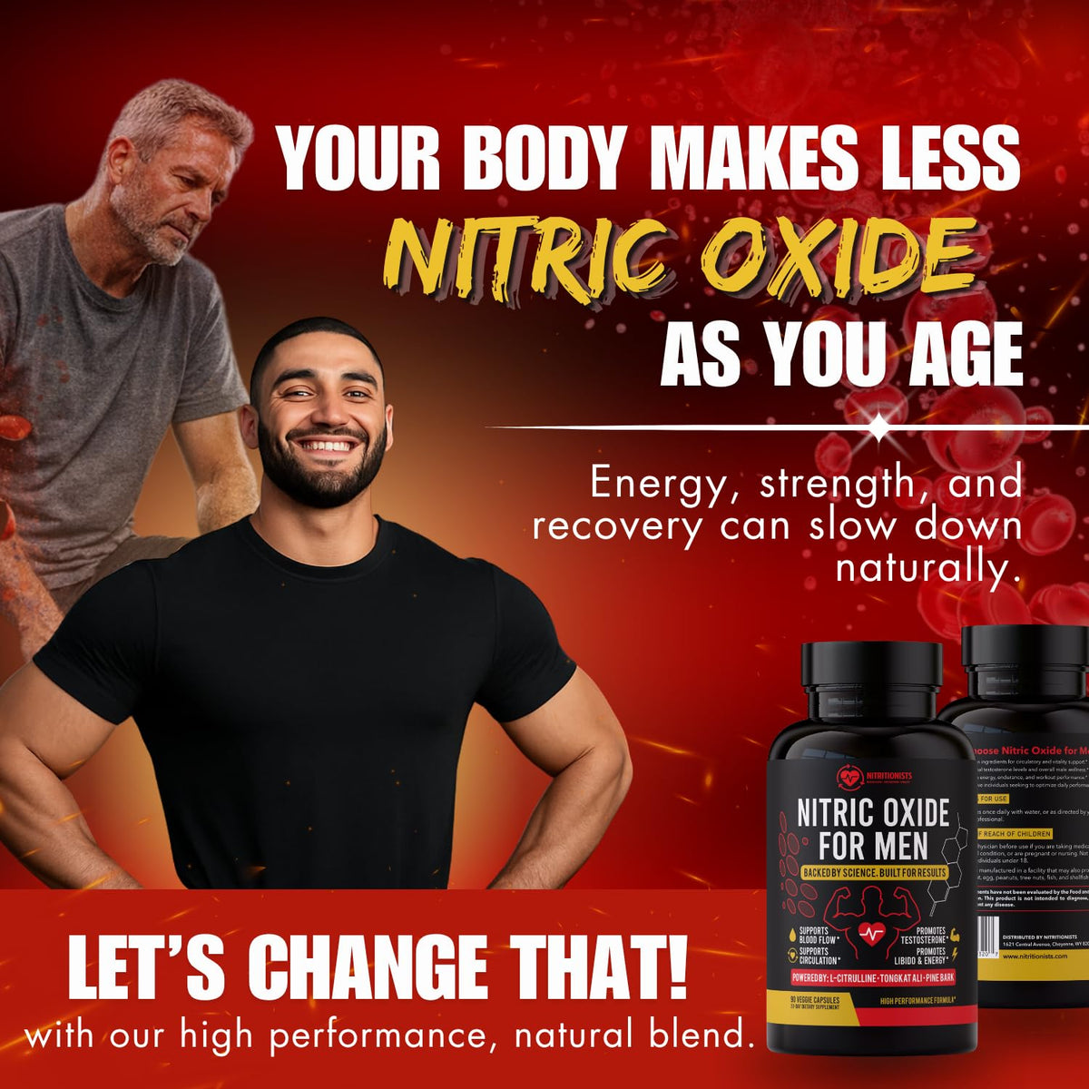 90 Capsules Nitric Oxide Supplement U440155