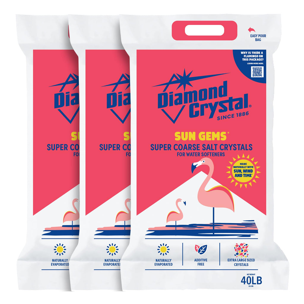 3 Pack Super Coarse Water Softener Salt, 40 Pounds M48131