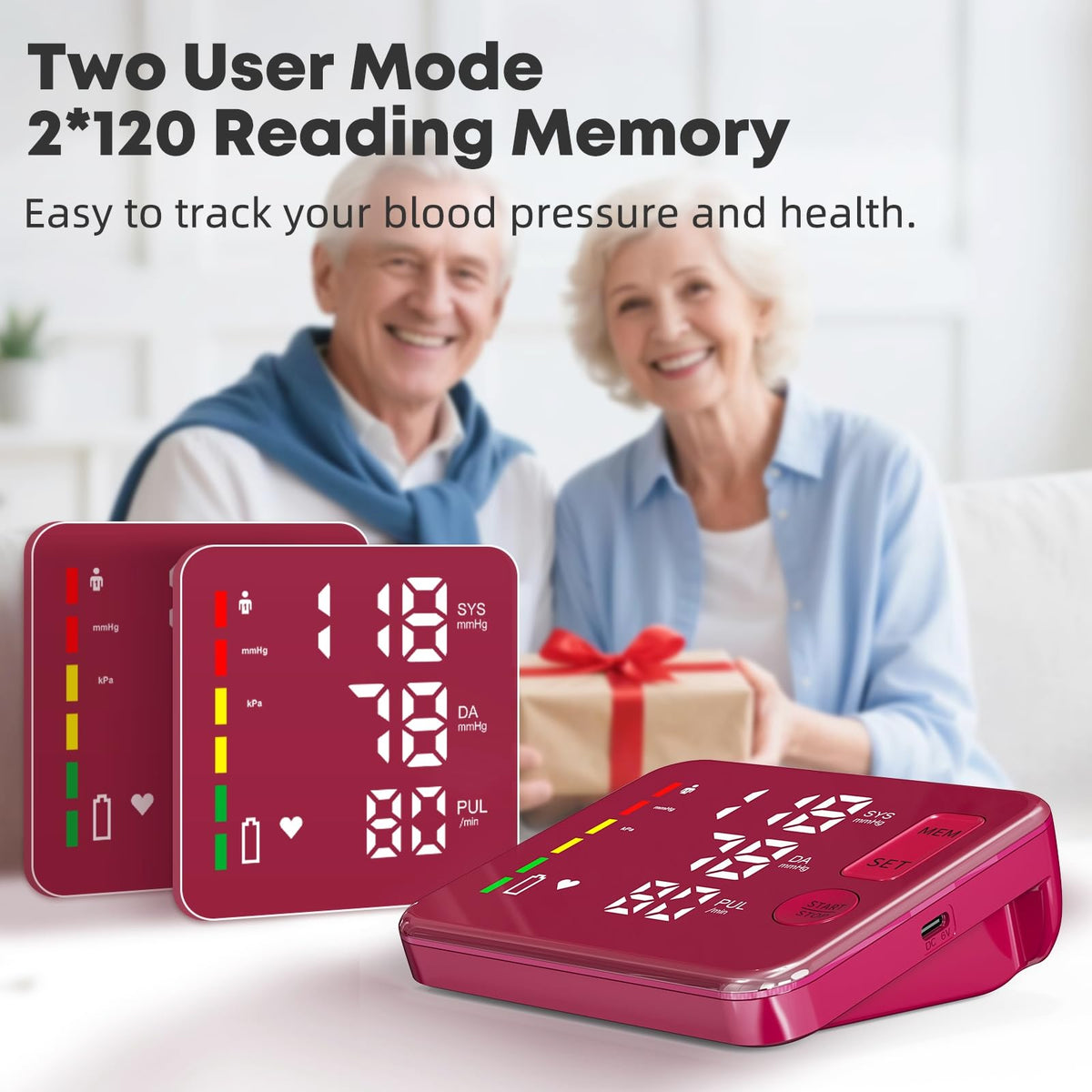 Blood Pressure Monitor Rechargeable Upper Arm S3331