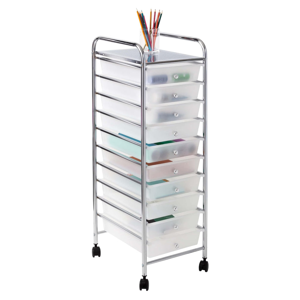10 Drawer Rolling Storage Cart S248