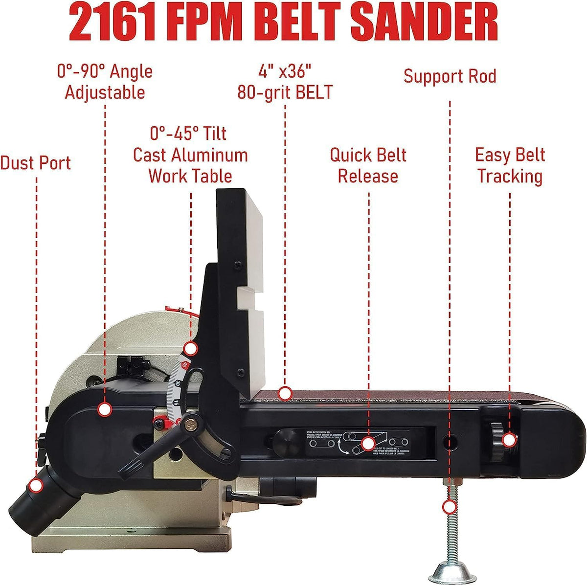 Belt Disc Sander with Rotating Base K51988