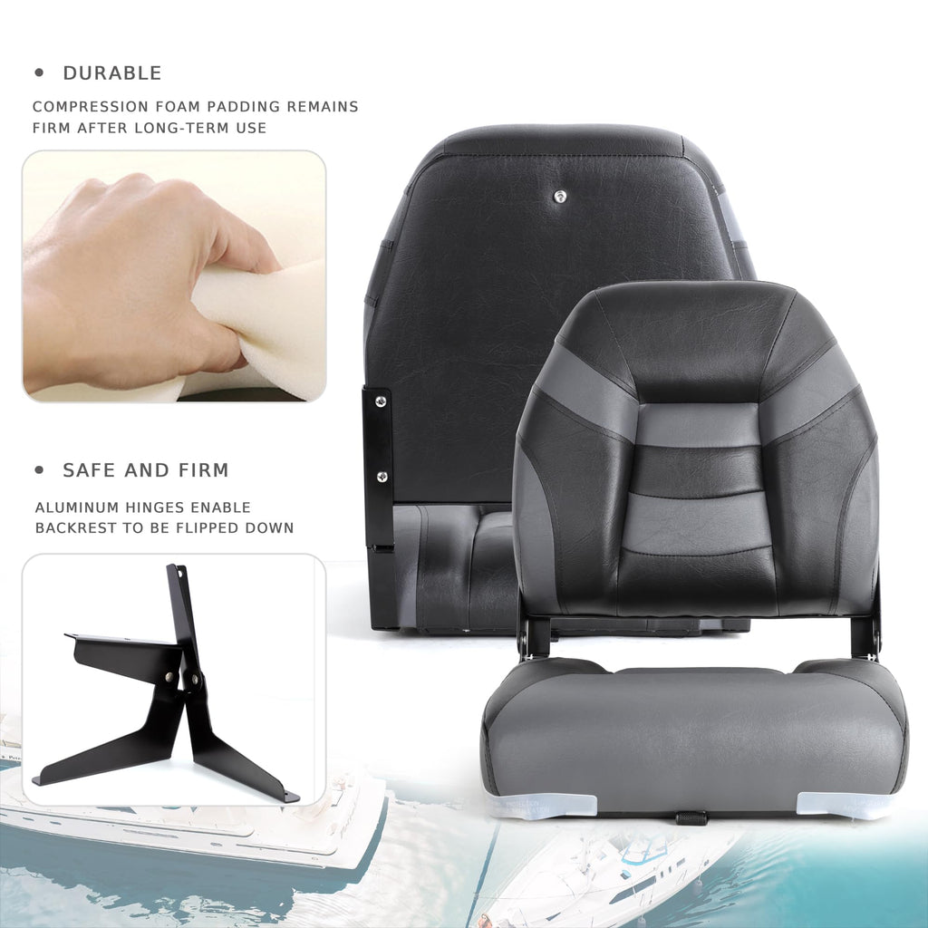 Low Back Folding Boat Seat 2 Pack I64834