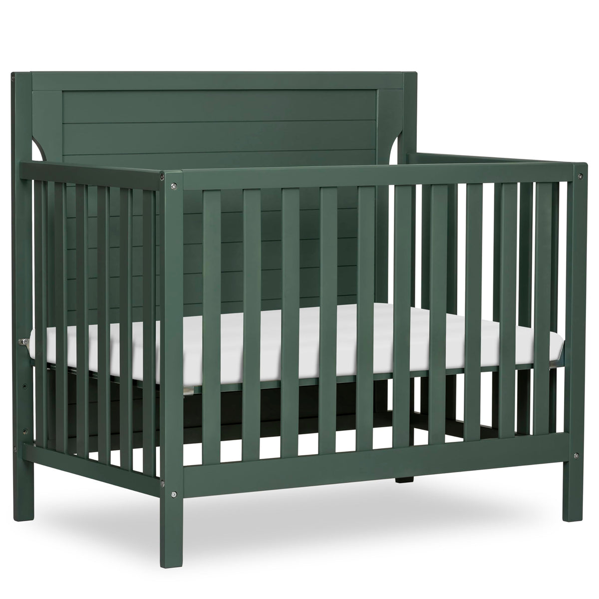 4-in-1 Convertible Mini Baby Crib with Mattress Pad O8925