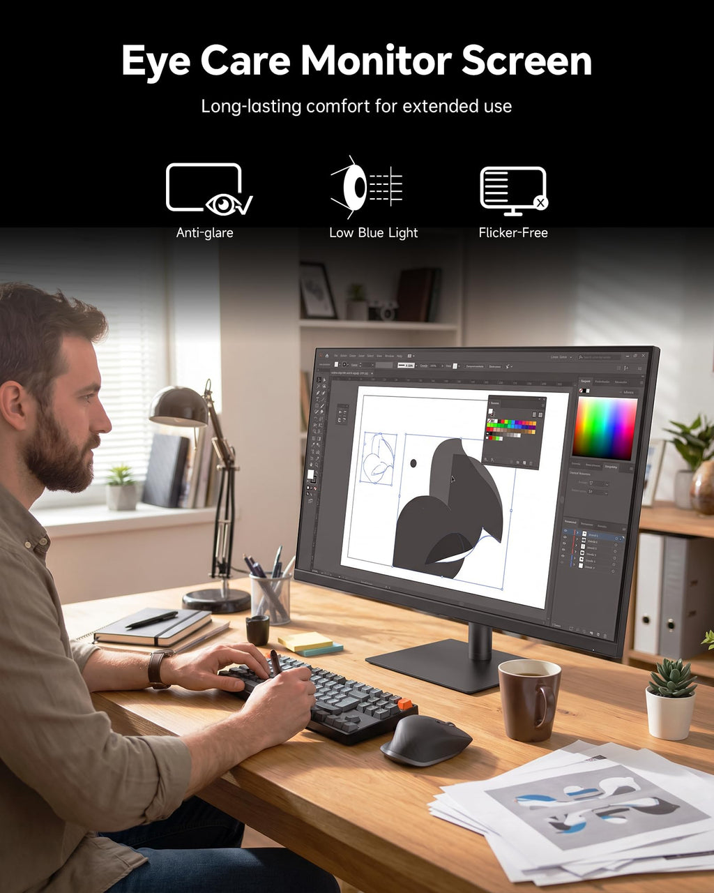 32 Inch 2K IPS 1440p Monitor with HDR10 V6145