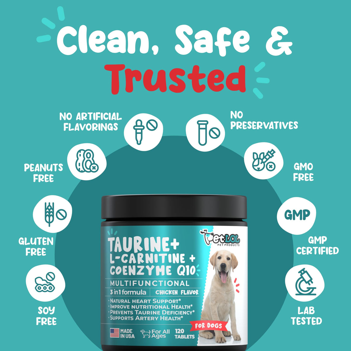 Taurine 500 mg for Dogs K99093